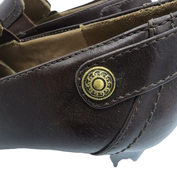 Life Stride Soft System Womens Size 9 M Brown 2.5" Square Heel Faux Leather Comf - Picture 9 of 12